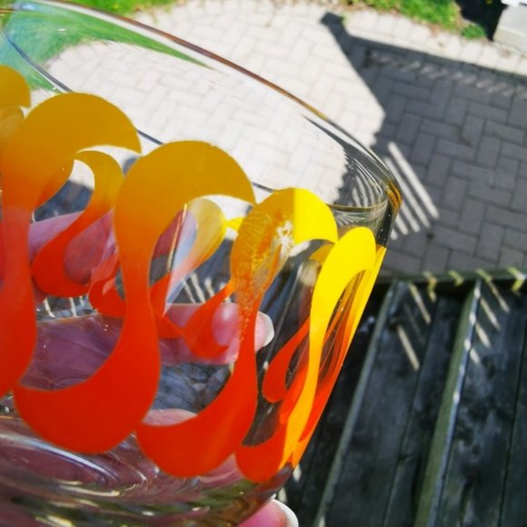 Vintage Condiment Caddy Orange & Yellow Design - Picture 8 of 15